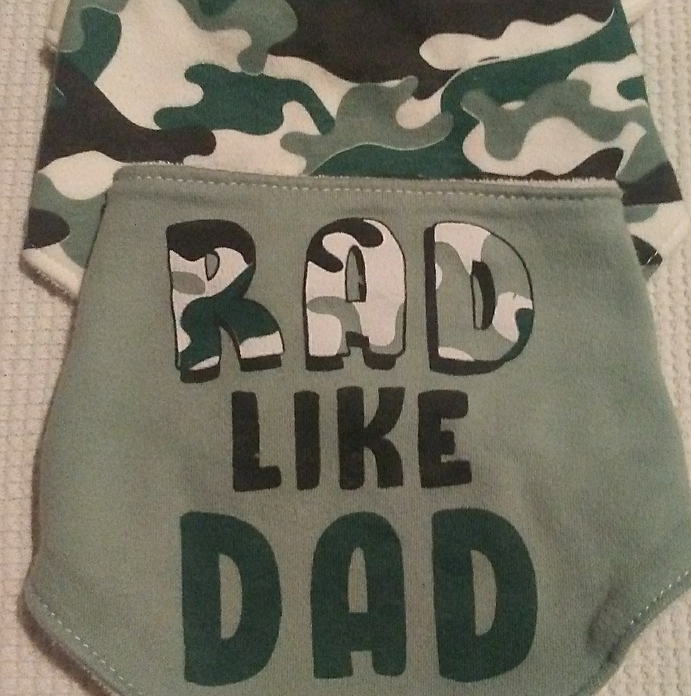 3 bandana style bibs
